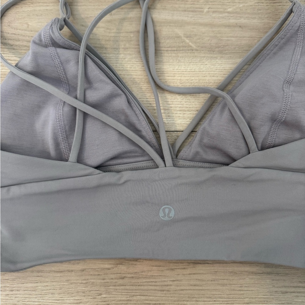 🚫SOLD🚫lululemon purple - gray Strappy Sports Bra
